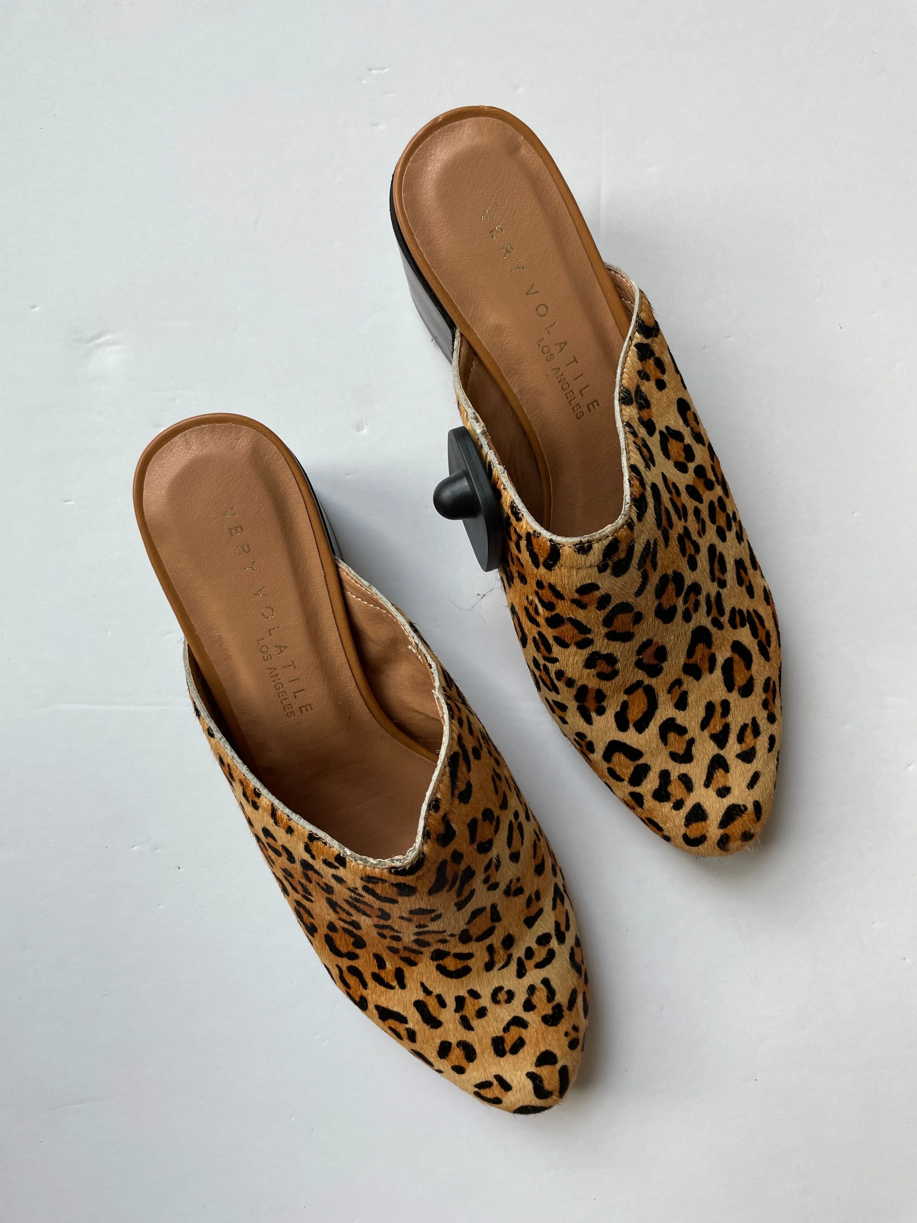 Animal Print Shoes Heels Block Very Volatile, Size 9