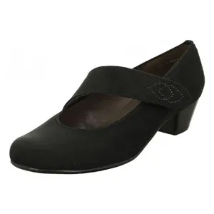 Ara Chelsea Black Nubuck Pump (Women's)