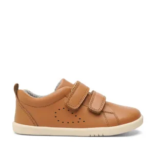 Bobux Iwalk Grass Court Caramel Leather Trainer 633755