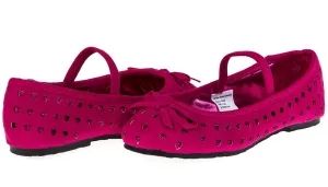 Chatties Toddler Girls Microsuede Ballet Flats Size 9/10 - Purple