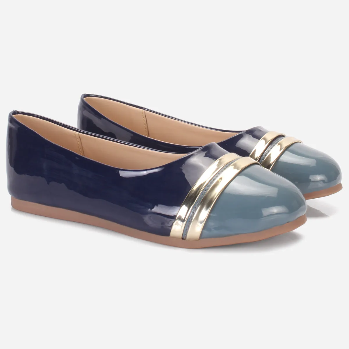 Girls "MIMI" Patent Flat Pumps