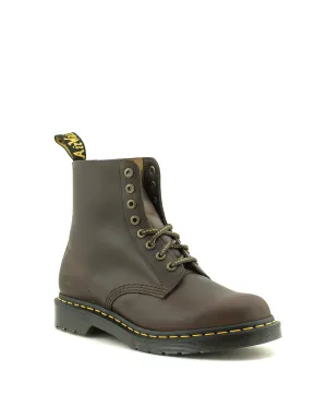 Men's Dr. Martens — 1460 Pascal Dark Brown Wild Buck 8 Eyelet Boot